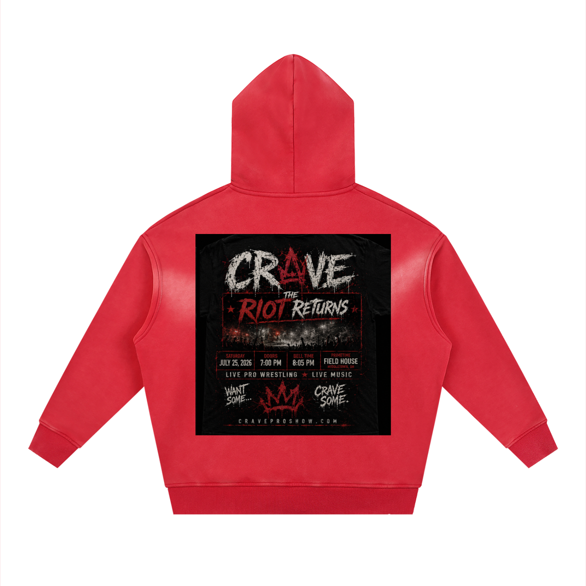 CRAVE: THE RIOT RETURNS — FIRST BLOOD EDITION Hoodie