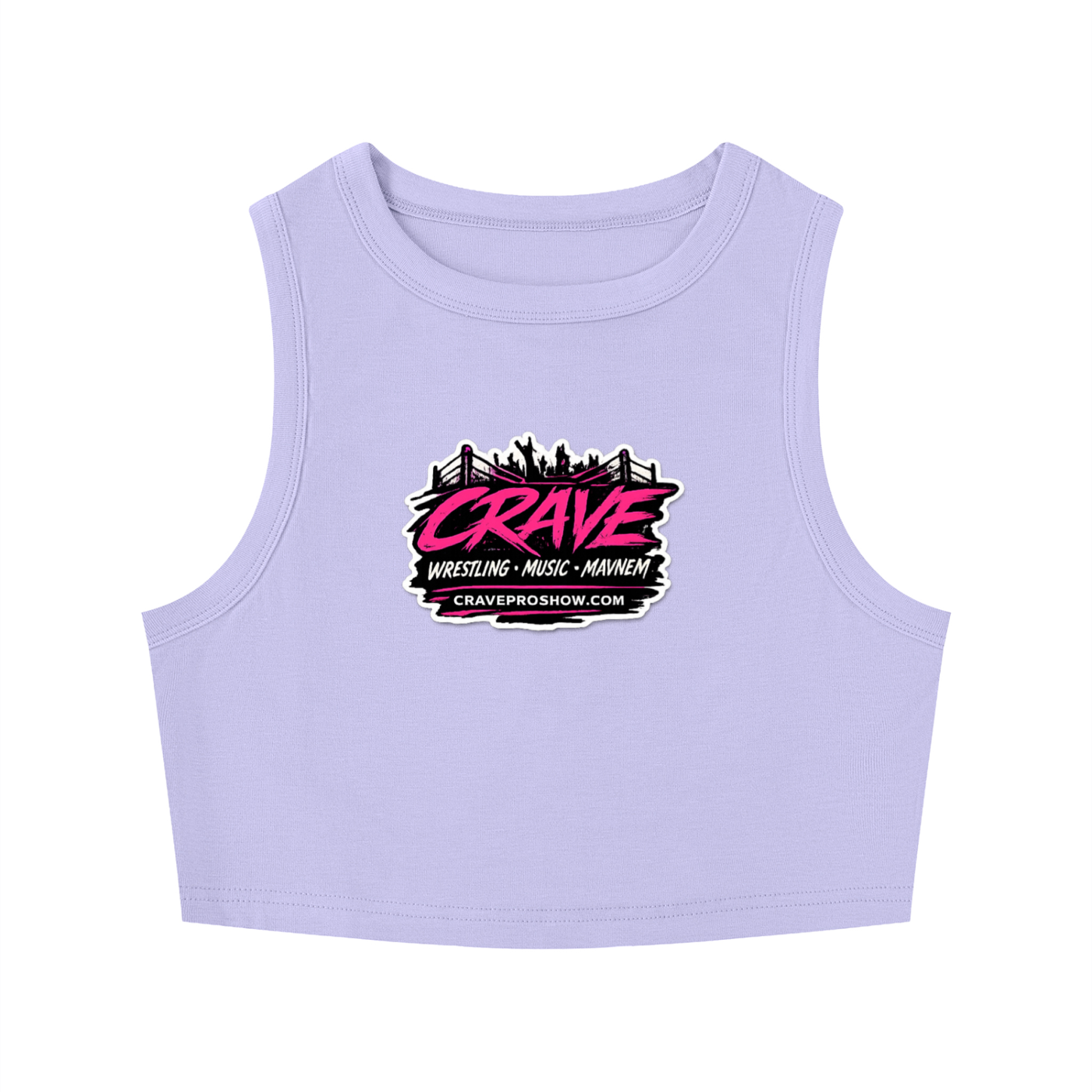 Women's Tight Crewneck CRAVE Crop Tank Top