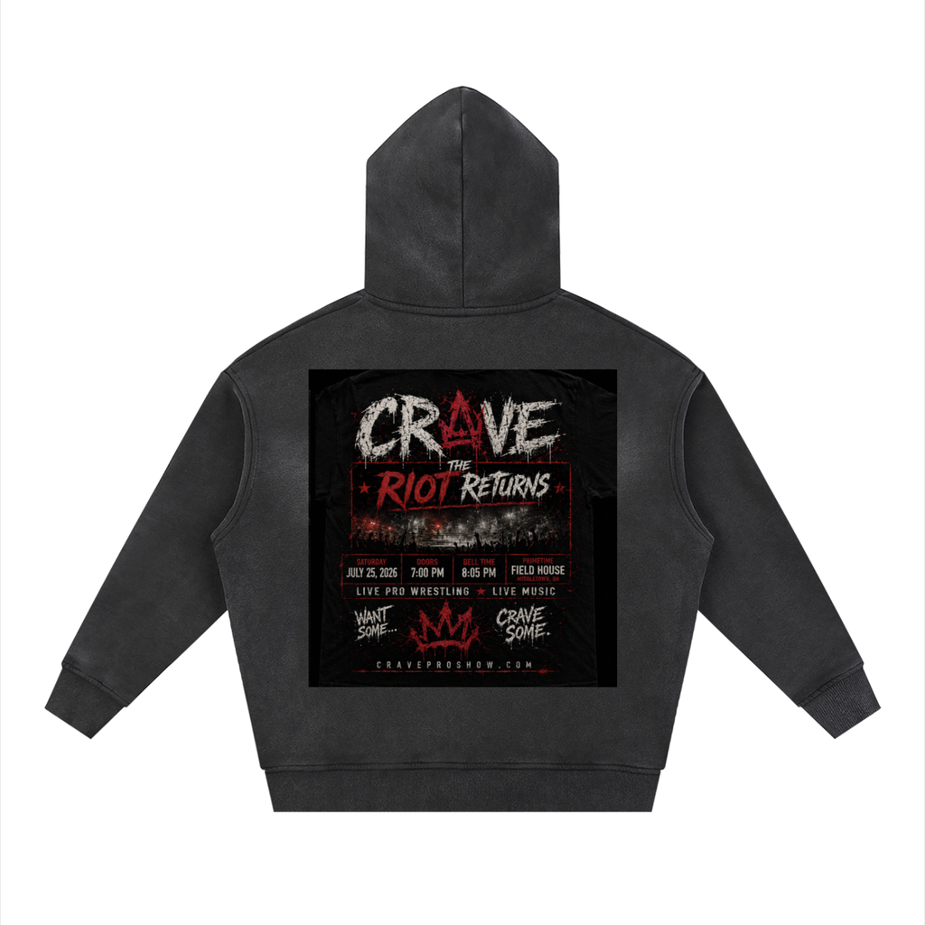 CRAVE: THE RIOT RETURNS — FIRST BLOOD EDITION Hoodie