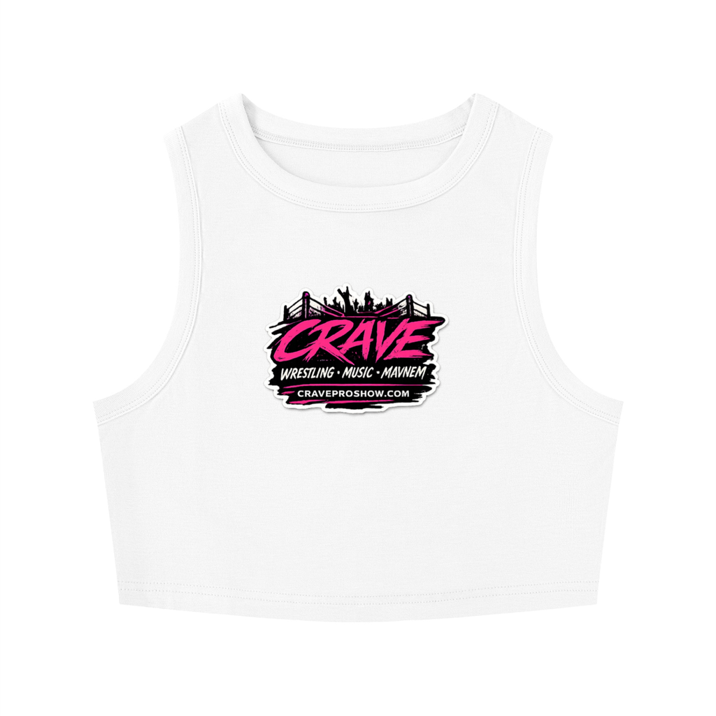 Women's Tight Crewneck CRAVE Crop Tank Top