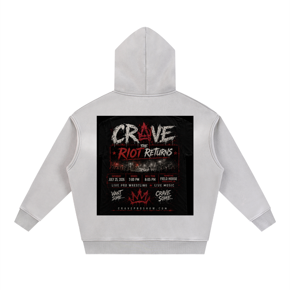 CRAVE: THE RIOT RETURNS — FIRST BLOOD EDITION Hoodie