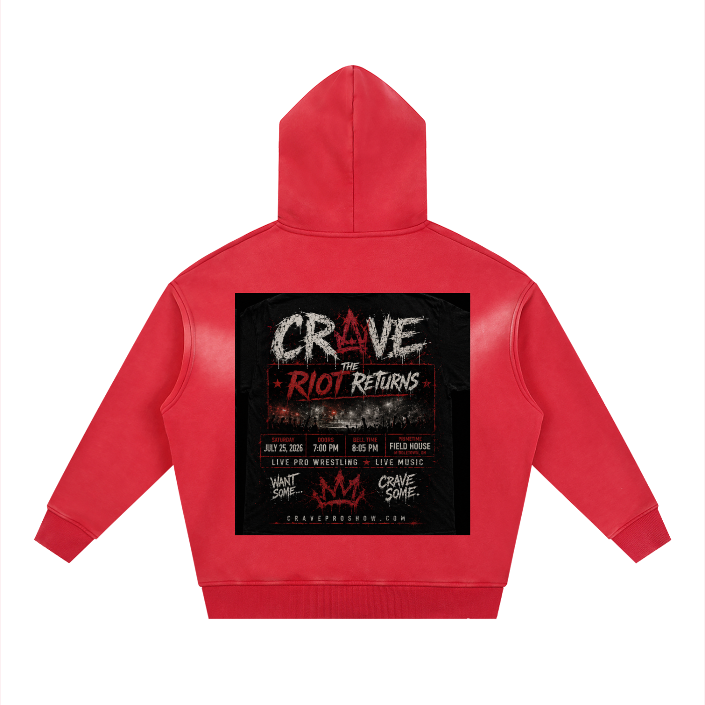 CRAVE: THE RIOT RETURNS — FIRST BLOOD EDITION Hoodie