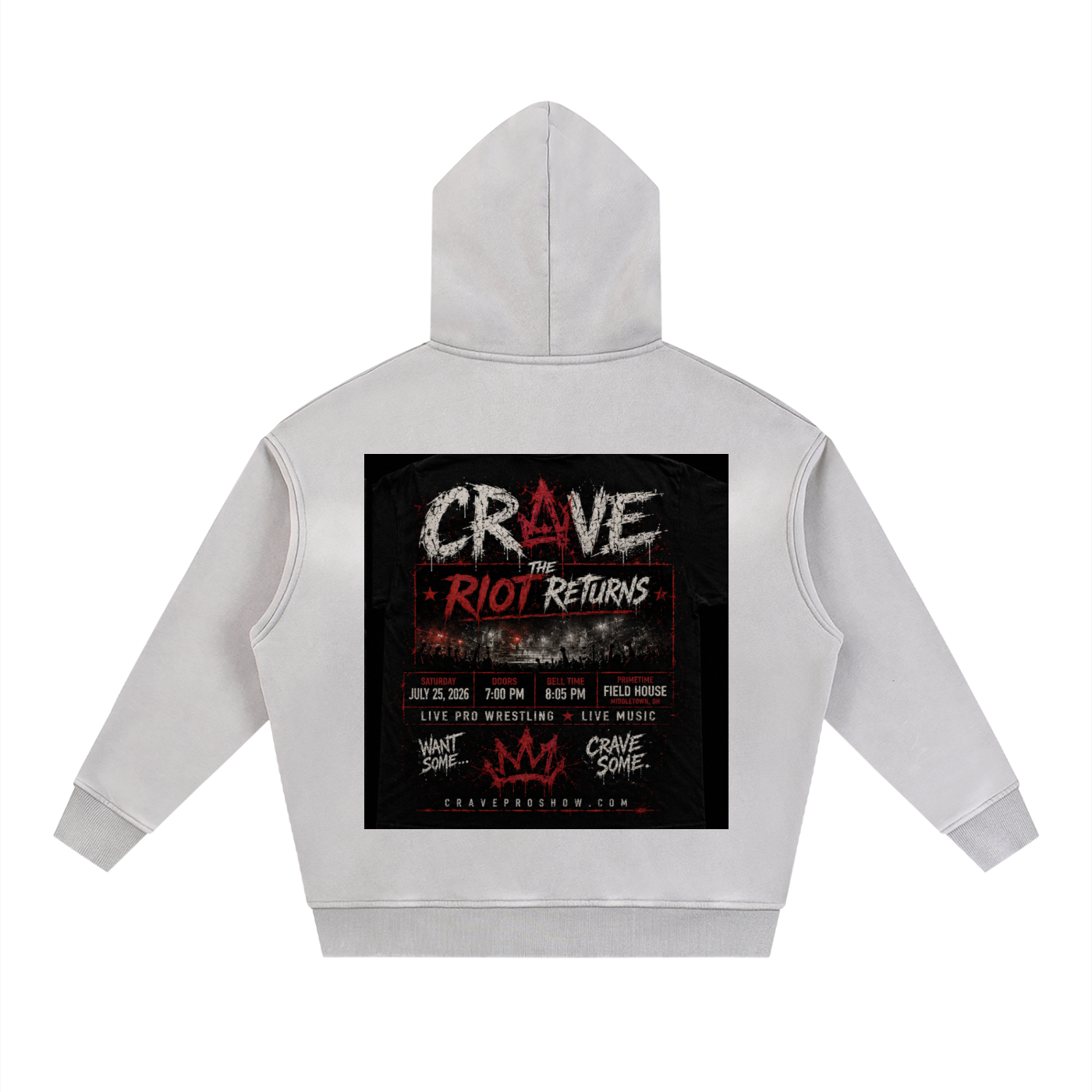 CRAVE: THE RIOT RETURNS — FIRST BLOOD EDITION Hoodie
